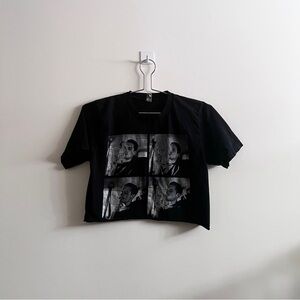 AMERICAN APPAREL G-EAZY GRAPHIC CROPPED TEE